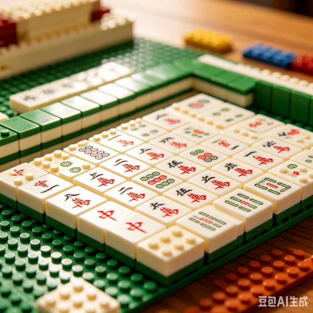 mini travel mahjong set lightweight