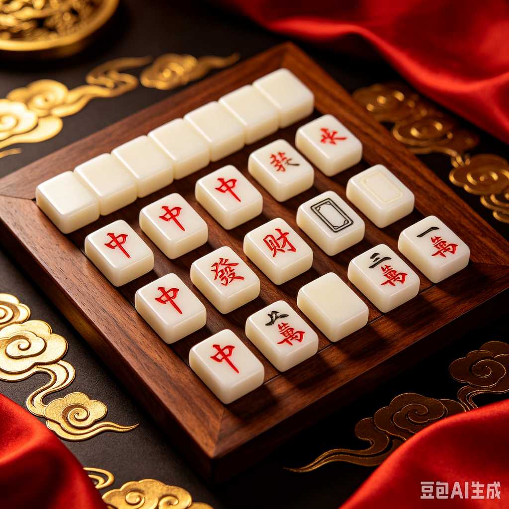 blue crystal mahjong set